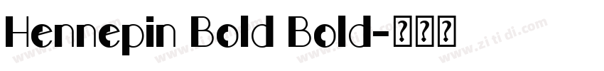 Hennepin Bold Bold字体转换
